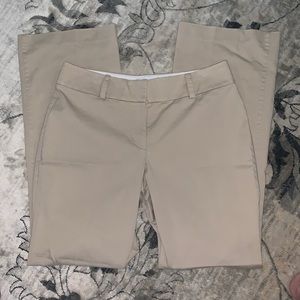 ANN TAYLOR khaki dress pants 8
